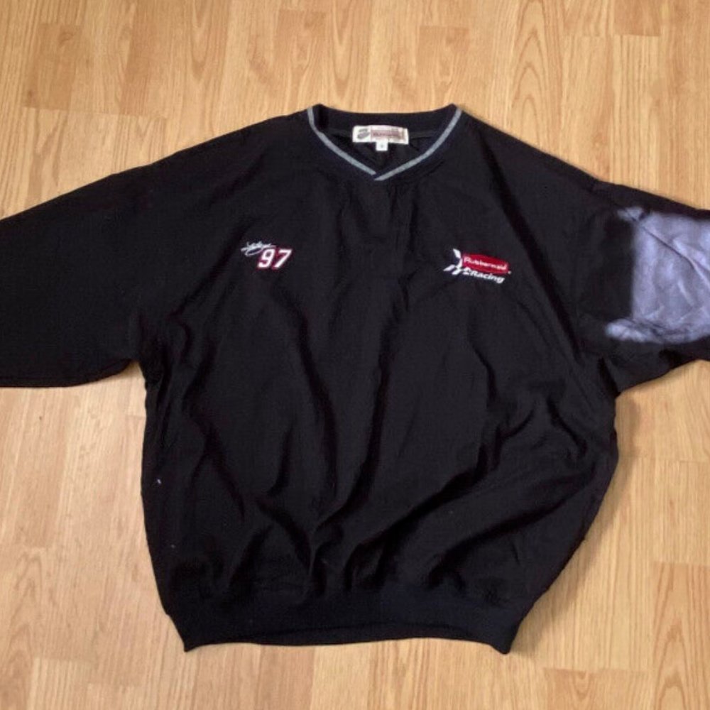 Vintage Akwa #97 Kurt Busch Rubbermaid Racing Team Pullover Medium Size Made USA